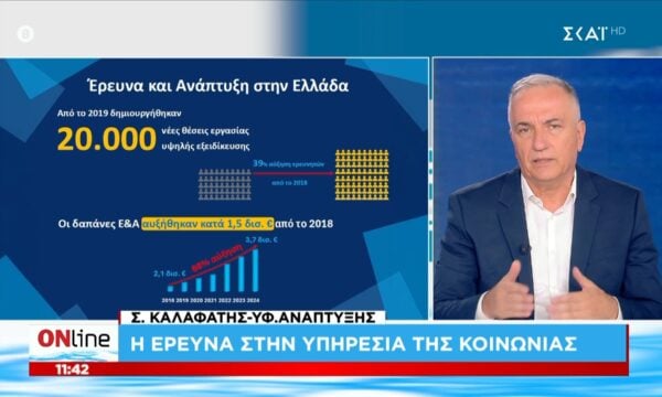 Σ. Καλαφάτης: «Είναι σημαντικό να κλείσουμε το κενό μεταξύ των περιφερειών με τα αστικά κέντρα σε Αθήνα και Θεσσαλονίκη»