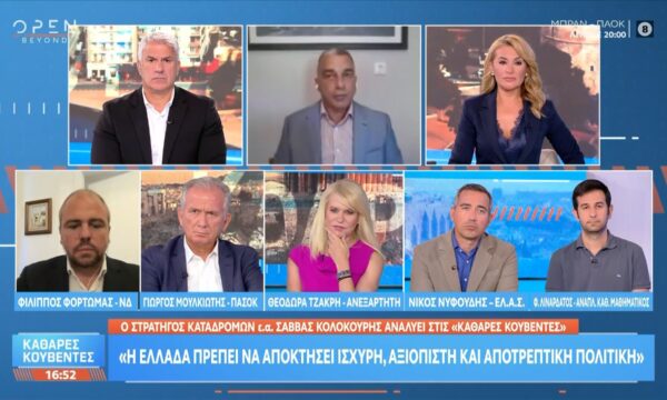 Σ. Κολοκούρης: «Κάθε κράτος έχει το δικαίωμα να αναπτύξει αμυντικές δυνάμεις, εφόσον απειλείται»