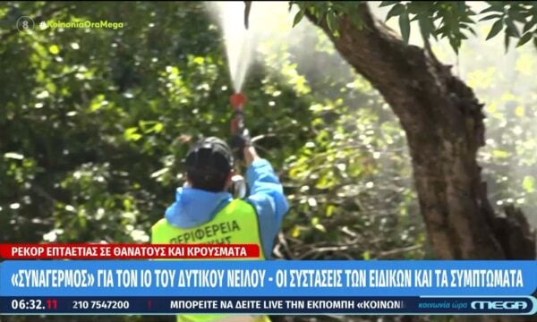Σε έξαρση ο ιός του Δυτικού Νείλου - Συναγερμός και έκατκτα μέτρα από τους Δήμους της Αττικής 205 Σε έξαρση ο ιός του Δυτικού Νείλου – Συναγερμός και έκατκτα μέτρα από τους Δήμους της Αττικής
