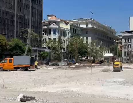 Σε πλήρη εξέλιξη η ανάπλαση της πλατείας Ελευθερίας στη Θεσσαλονίκη