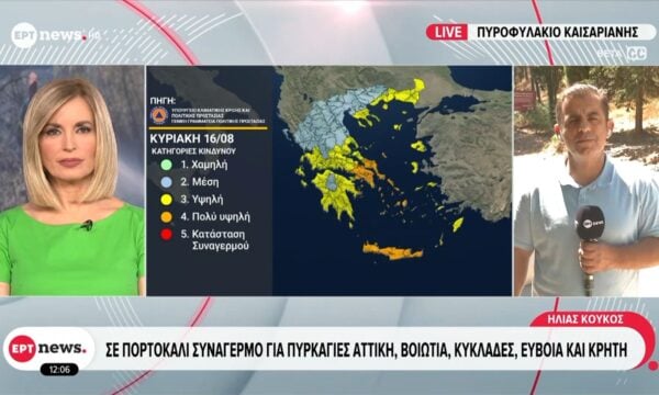 Σε ύψιστη επιφυλακή οι Αρχές για τον κίνδυνο πυρκαγιών