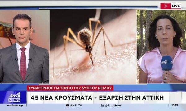 Σημαντική αύξηση των κρουσμάτων λοίμωξης, από τον ιό του Δυτικού Νείλου