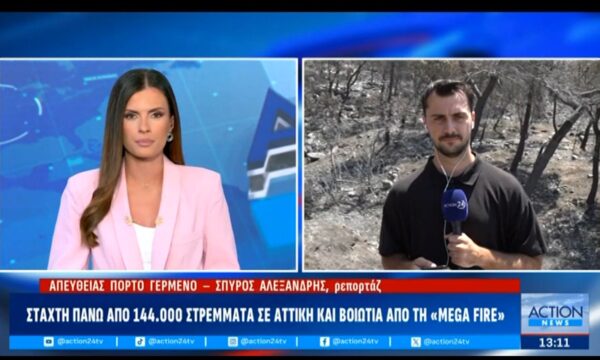 Στάχτη πάνω από 144.000 στρέμματα σε Αττική και Βοιωτία από τη «Mega Fire»