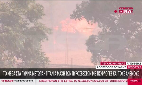 Συναγερμός για τη μεγάλη φωτιά στη Φωκίδα – Ώρες αγωνίας για τους κατοίκους