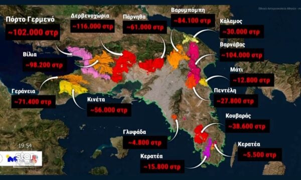 Θλιβερό: Οι 15 μεγάλες φωτιές εξαφάνισαν τον μισό δασικό πλούτο της χώρας