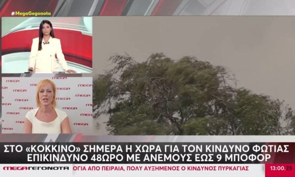 Θυελλώδεις άνεμοι έως και 9 μποφόρ – Μεγάλη επικινδυνότητα σε Αττική, Εύβοια και Αιγαίο