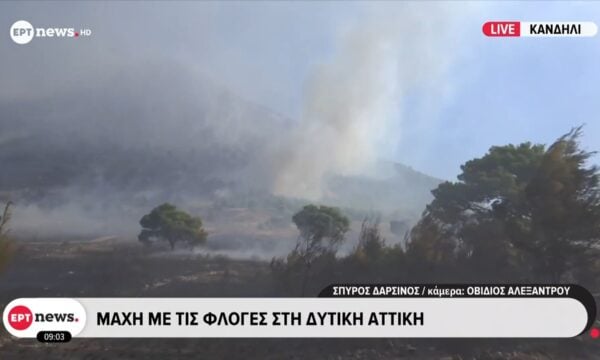 Το ΕΡΤnews στα πύρινα μέτωπα: Η πυρκαγιά πέρασε μέσα από τον οικισμό της Αγίας Σκέπης