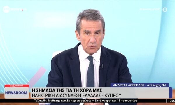 Το στέλεχος της ΝΔ Ανδρέας Λοβέρδος στο ΕΡΤnews