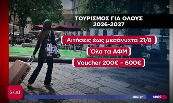 Τουρισμός για Όλους 2026-2027: Τελευταία ημέρα για τις αιτήσεις – Ποιοι μπορούν να λάβουν την επιδότηση