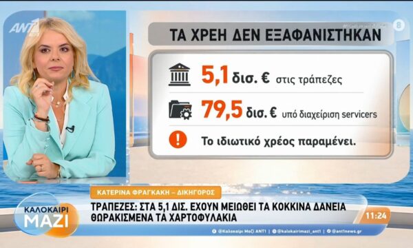 Τράπεζες: Στα 5.1 δισ. έχουν μειωθεί τα κόκκινα δάνεια – Καλοκαίρι Μαζί – 14/08/2026