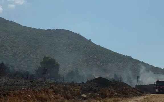 Βελτιωμένη η εικόνα της φωτιάς στον Κουβαρά
