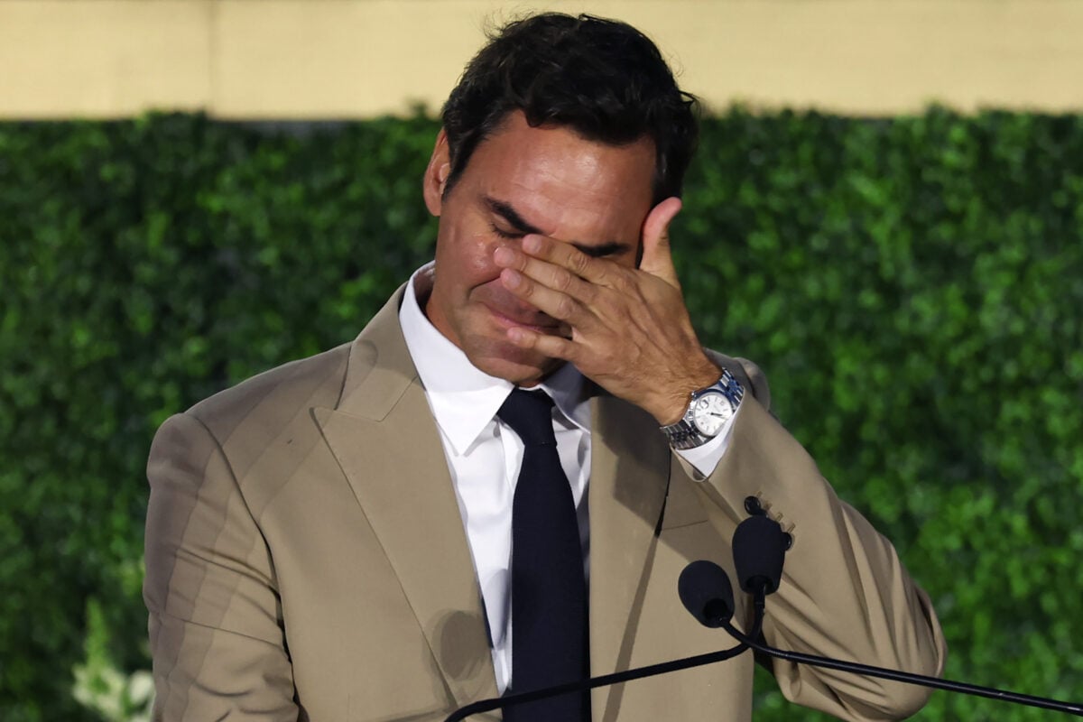 Ο Ρότζερ Φέντερερ δάκρυσε στην τελετή εισόδου του στο Hall of Fame του τένις