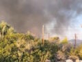 Ολονύχτια μάχη με τις φλόγες στη Βοιωτία και τις  αναζωπυρώσεις στη Σαλαμίνα
