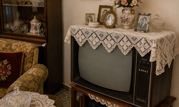 Γιατί οι παλιοί έβαζαν δαντέλες και σεμεδάκια πάνω στις τηλεοράσεις; Η ιστορία μιας εποχής
