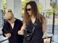 Λάκης Χαλκιάς: Η σύζυγός του στην κηδεία του (Φωτογραφίες)