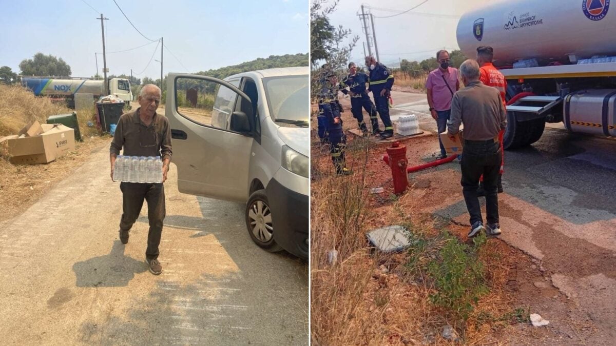Κλιμάκιο του ΣΥΡΙΖΑ στις πυρόπληκτες περιοχές της Δυτικής Αττικής – Παρέδωσε 1.500 μπουκάλια νερό σε πυροσβέστες και εθελοντές 8 Κλιμάκιο του ΣΥΡΙΖΑ στις πυρόπληκτες περιοχές της Δυτικής Αττικής – Παρέδωσε 1.500 μπουκάλια νερό σε πυροσβέστες και εθελοντές