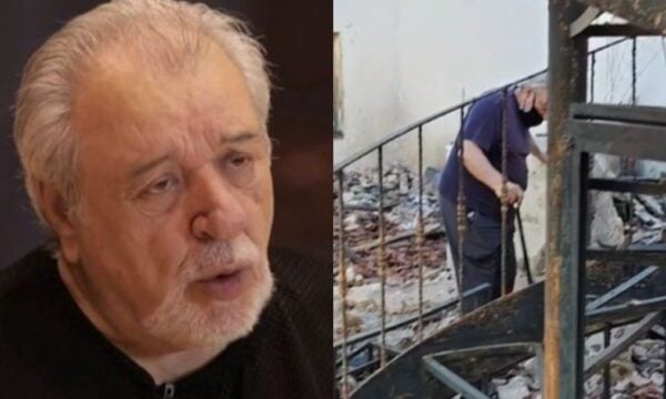 Τάσος Χαλκιάς: Για τη φωτιά στο σπίτι του στο Πόρτο Γερμενό, «Κάθε μέρα πάω στα χαλάσματα μήπως βρω κάτι»