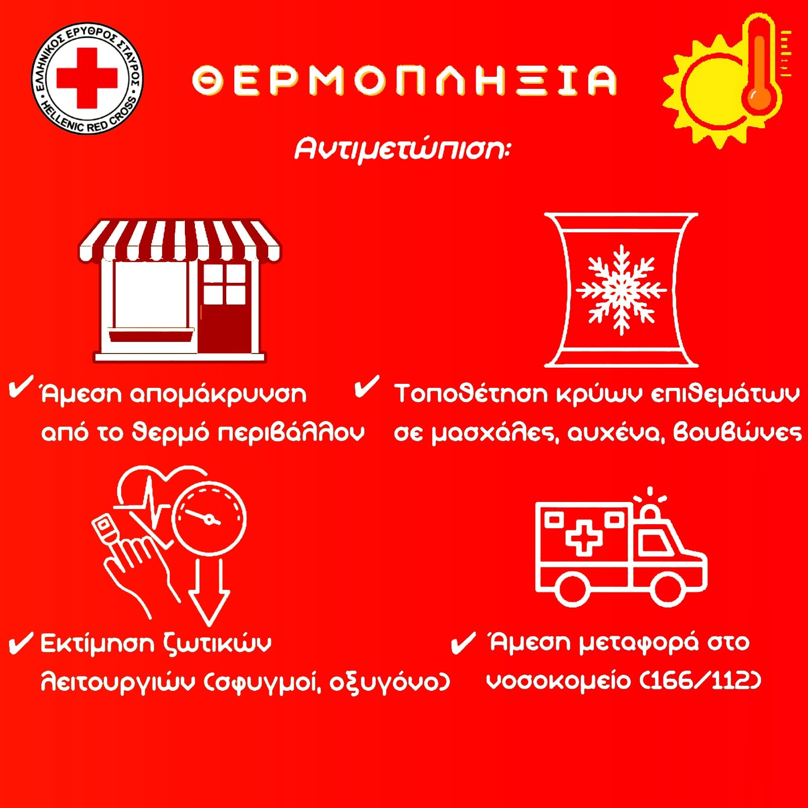 Θερμοπληξία: Τι να κάνετε για να την αντιμετωπίσετε – 9 σωτήριες οδηγίες και τα συμπτώματα που πρέπει να γνωρίζετε