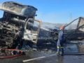 Φθιώτιδα: Ένας νεκρός σε σοκαριστικό τροχαίο με 2 φορτηγά – Το ένα τυλίχτηκε στις φλόγες