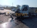 Τροχαίο στις Σέρρες: «Ξαφνικά μου ήρθε το αυτοκίνητο, προσπάθησα να φύγω αριστερά» λέει ο οδηγός φορτηγού