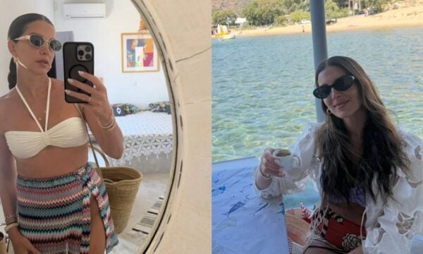 Σταματίνα Τσιμτσιλή: Με λευκό μπικίνι στην Πάρο – Φωτογραφίες που ξεχώρισαν