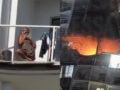 Οδησσός: Η ζωή συνεχίζεται στα συντρίμμια – Γυναίκα μιλά στο τηλέφωνο στο μπαλκόνι της κάτω από κατεστραμμένα διαμερίσματα – Βίντεο