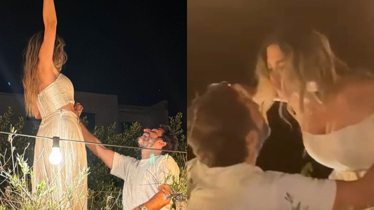 Νατάσα Σκαφίδα: Παντρεύτηκε η αδελφή της Μαίρη – Χορός και φιλί με τον σύζυγό της
