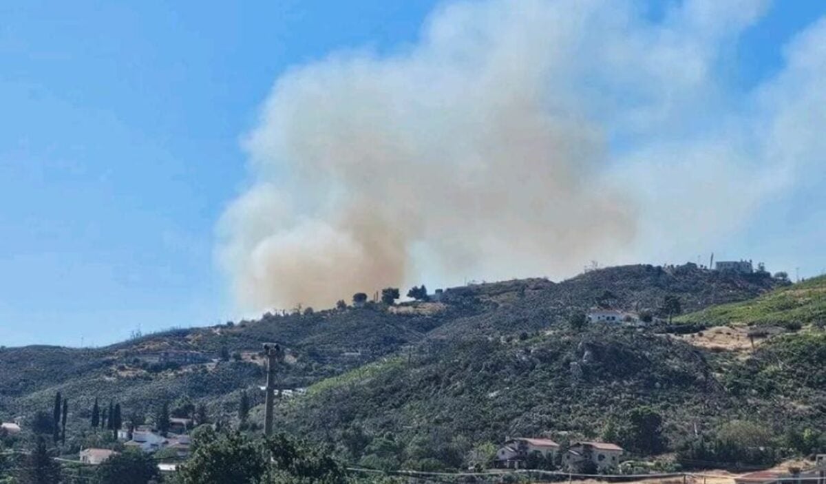 Φωτιά στη Δροσοπηγή: Μεγάλη κινητοποίηση της πυροσβεστικής, εναέρια μέσα παλεύουν με τις φλόγες