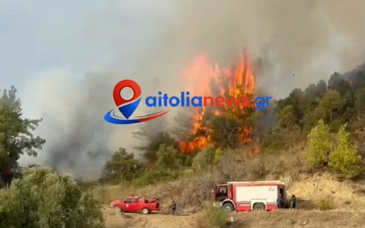 Φωτιά στο Μεσολόγγι στο πεδίο βολής: Ισχυρές δυνάμεις στο σημείο