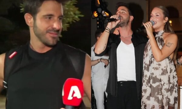 Γιώργος Λιβάνης: Αμήχανος μπροστά στην κάμερα του ALPHA – Πώς απάντησε στις φήμες χωρισμού με την Ανδρομάχη (Βίντεο)