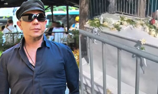Μαζωνάκης: Στιγμές πάνω από τον τάφο του στο Γ΄ Νεκροταφείο – Θαυμαστές πετούν λουλούδια και τραγουδούν (Βίντεο)