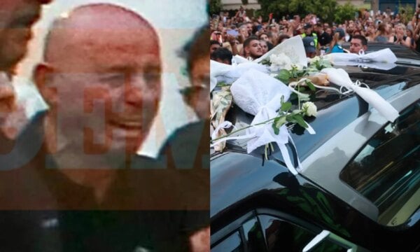 Μαζωνάκης: Ο πατέρας του πάνω από το φέρετρό του – Οι αδερφές του στη Νίκαια (Φωτογραφίες)