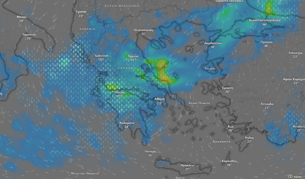 Η κακοκαιρία με βροχές και καταιγίδες σαρώνει Αττική, Πελοπόννησο και άλλες 5 περιφέρειες – Πότε υποχωρούν τα φαινόμενα