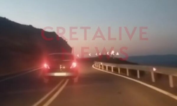 Ηράκλειο: Βίντεο με οδηγό να κάνει ζιγκ – ζαγκ και να περνά στο αντίθετο ρεύμα σε στροφές