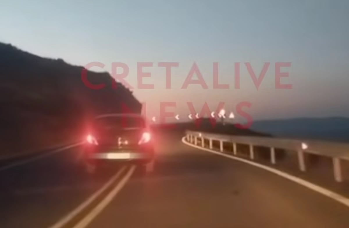 Ηράκλειο: Βίντεο με οδηγό να κάνει ζιγκ-ζαγκ και να περνά στο αντίθετο ρεύμα σε στροφές