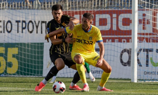 Αστέρας Τρίπολης – Άρης 1-1: Ισοπαλία στην πρεμιέρα του Superbet Κυπέλλου Ελλάδας
