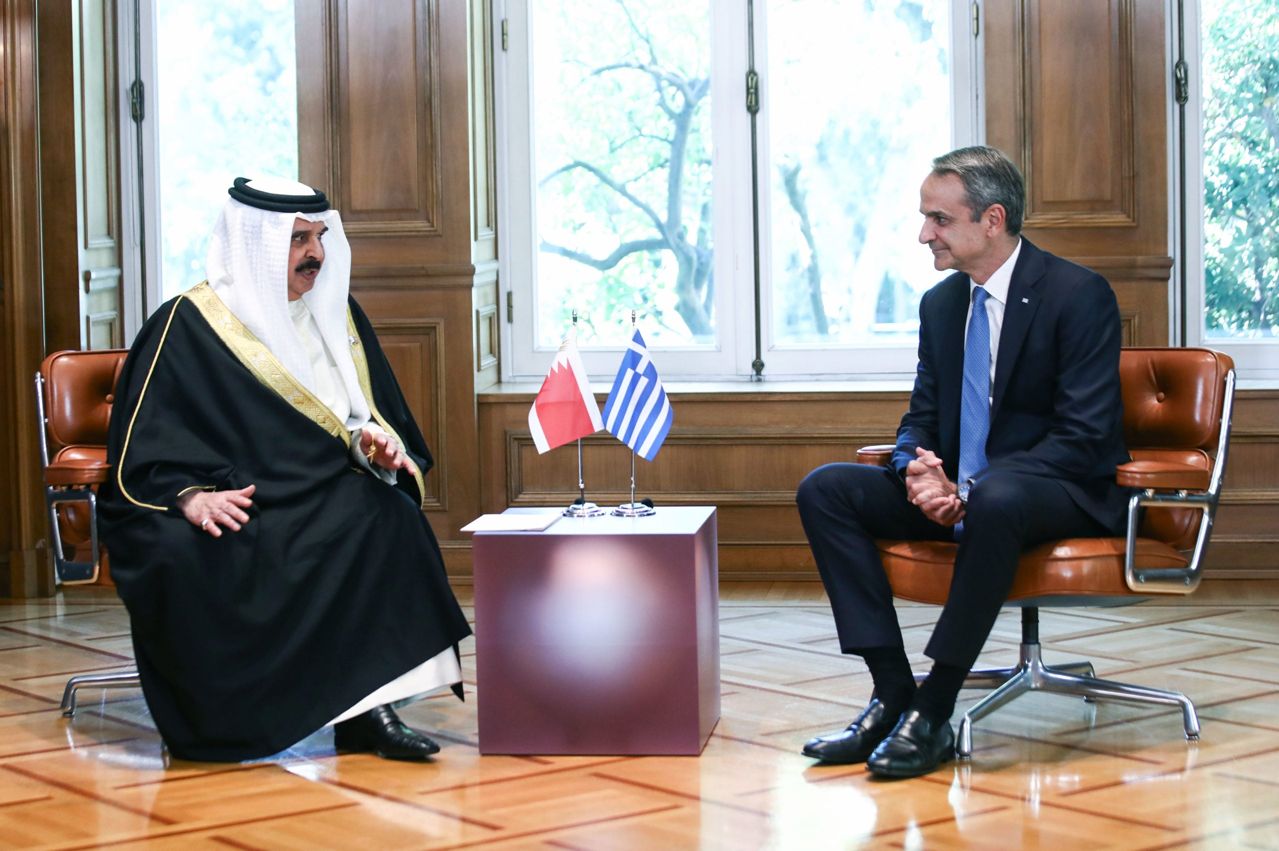 ΠρωθυπουργόςΚυριάκος Μητσοτάκης, βασιλιάς του Μπαχρέιν, Χαμάντ μπιν Ίσα αλ Χαλίφα
