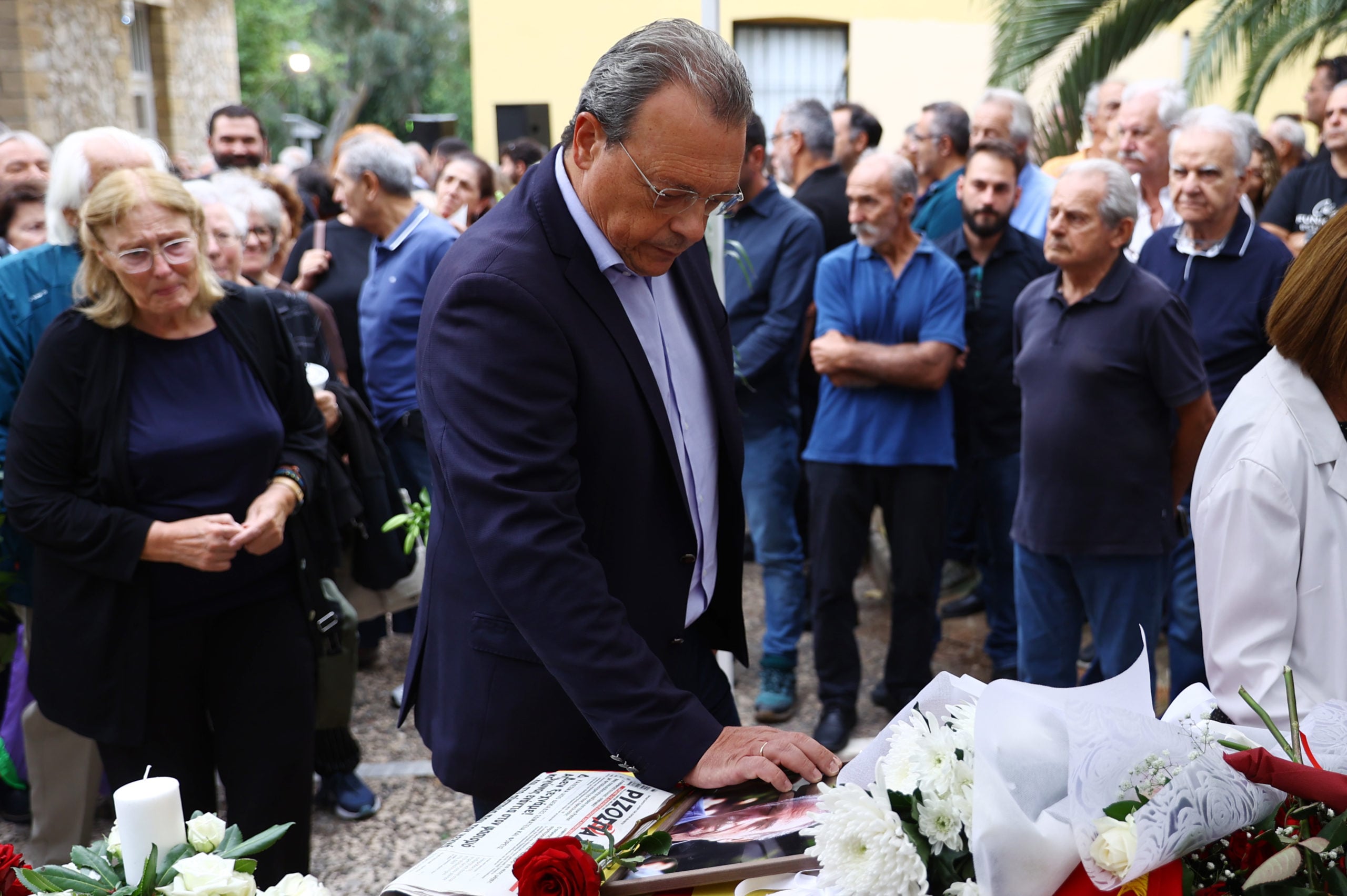 Σπύρος Χαλβατζής, πολιτική κηδεία