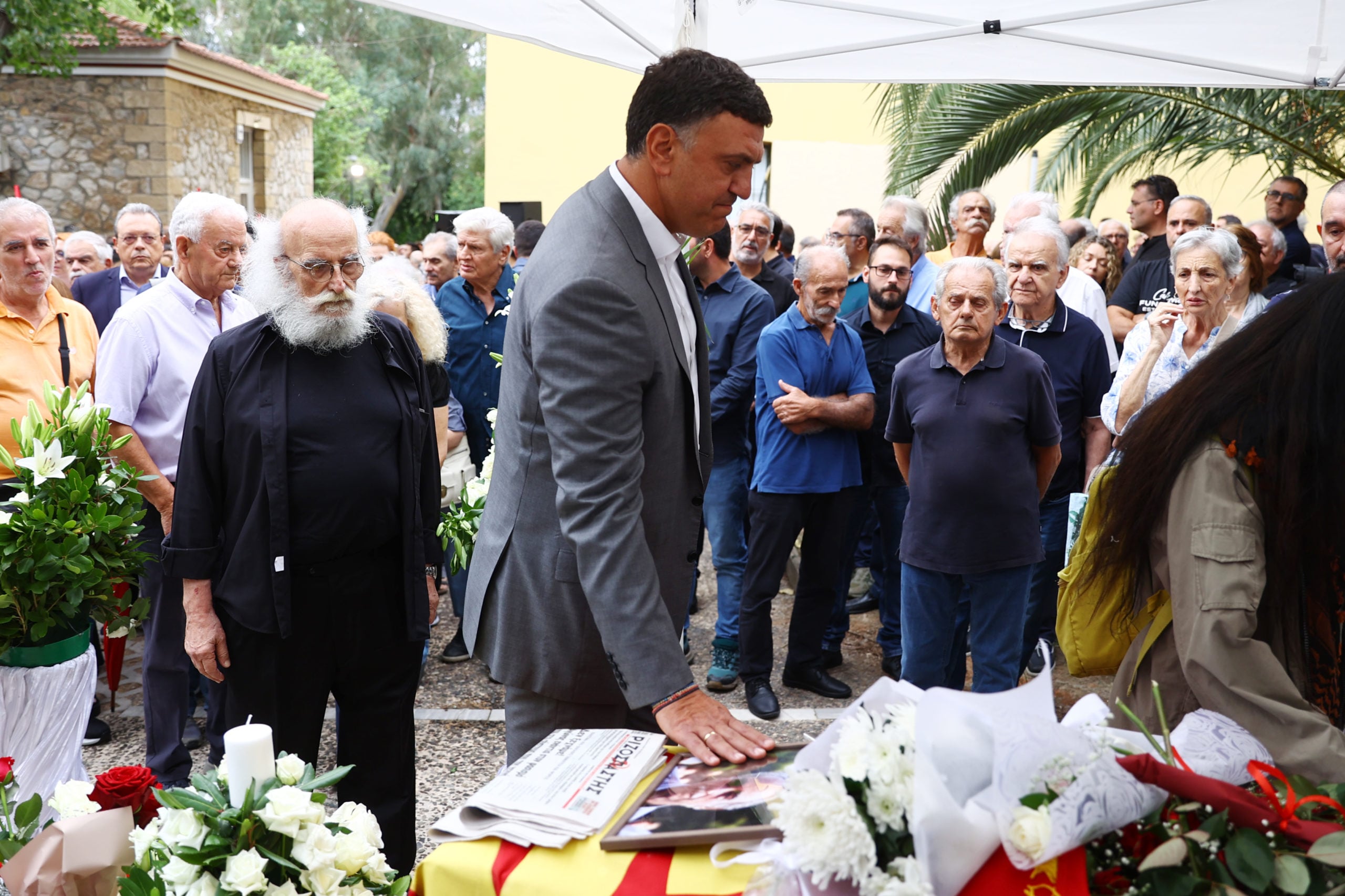 Σπύρος Χαλβατζής, πολιτική κηδεία