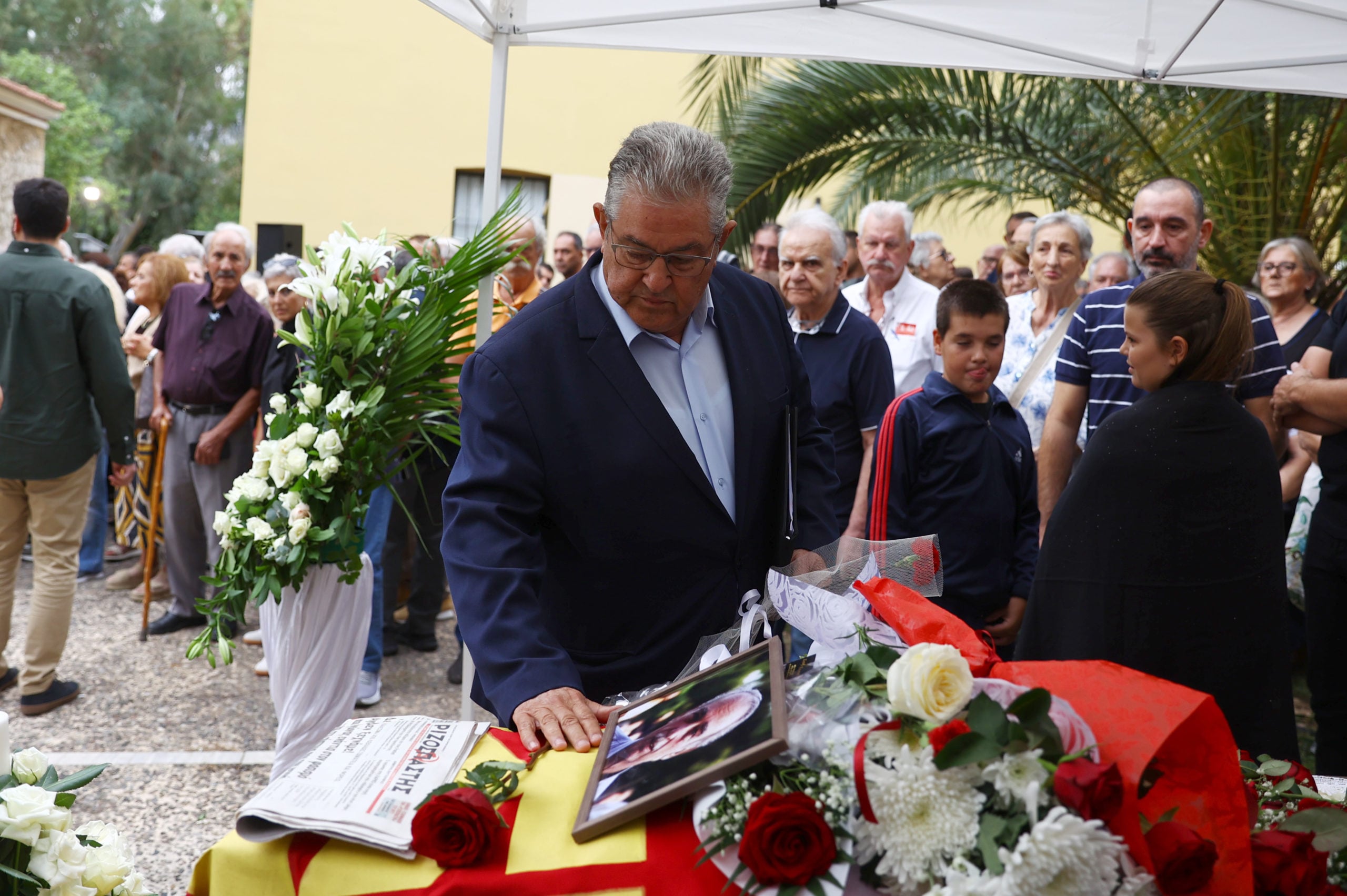 Σπύρος Χαλβατζής, πολιτική κηδεία