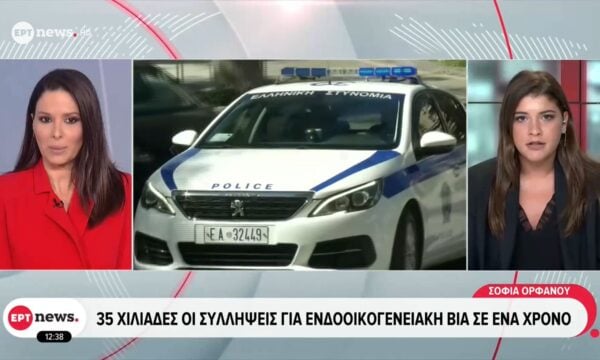 35 χιλιάδες οι συλλήψεις για ενδοοικογενειακή βία σε ένα χρόνο