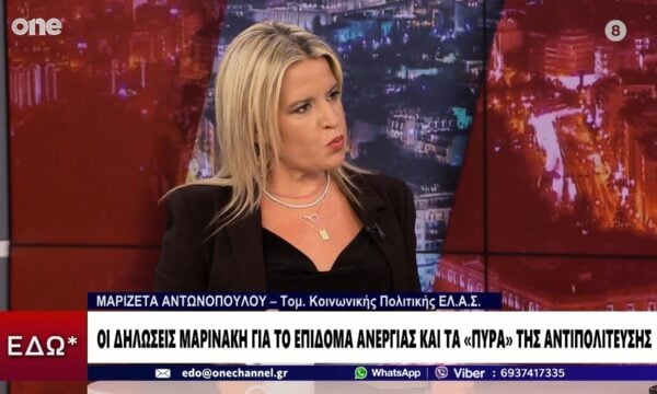 Αντωνοπούλου: «Δεν υπήρξε κανένα αλαλούμ με την πατριωτική εισφορά – Κοστολογημένο το πρόγραμμα»