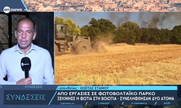 Από εργασίες σε φωτοβολταϊκό πάρκο ξεκίνησε η φωτιά στη Βοιωτία – Συνελήφθησαν δύο άτομα