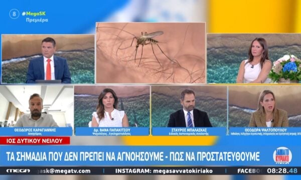 Αυτά είναι τα συμπτώματα του ιού του Δυτικού Νείλου που δεν πρέπει να αγνοήσουμε