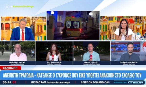 Χαλκιδική: Κατέληξε ο 17χρονος που είχε υποστεί ανακοπή στο σχολείο του