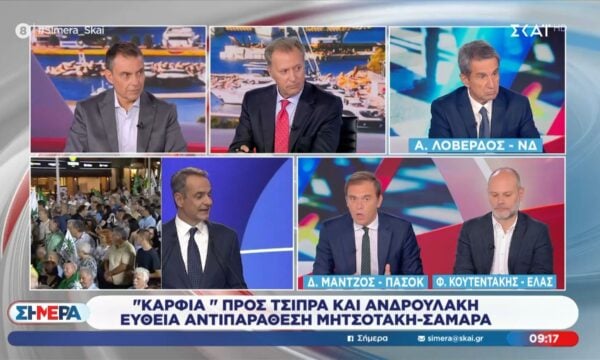 Δ. Μάντζος: «Ο Μητσοτάκης επιλέγει πολιτικό αντίπαλο τον Τσίπρα»