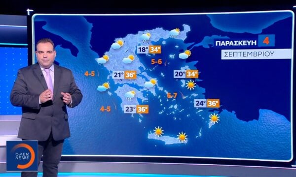 Δελτίο καιρού 03/09/2026