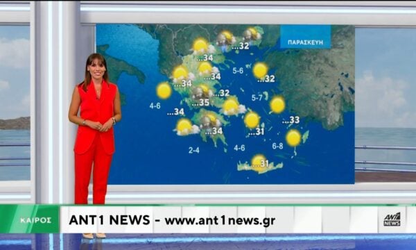 Δελτίο καιρού στις 20:00 – 02-09-2026