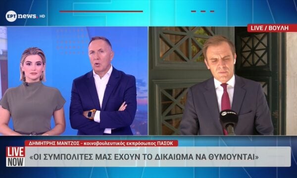 Δημήτρης Μάντζος: «Οι συμπολίτες μας έχουν το δικαίωμα να θυμούνται»