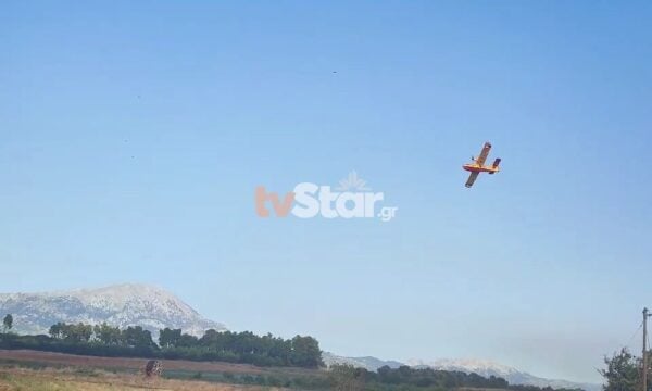 Εικόνες από τη φωτιά στη Μακρυκάπα Εύβοιας